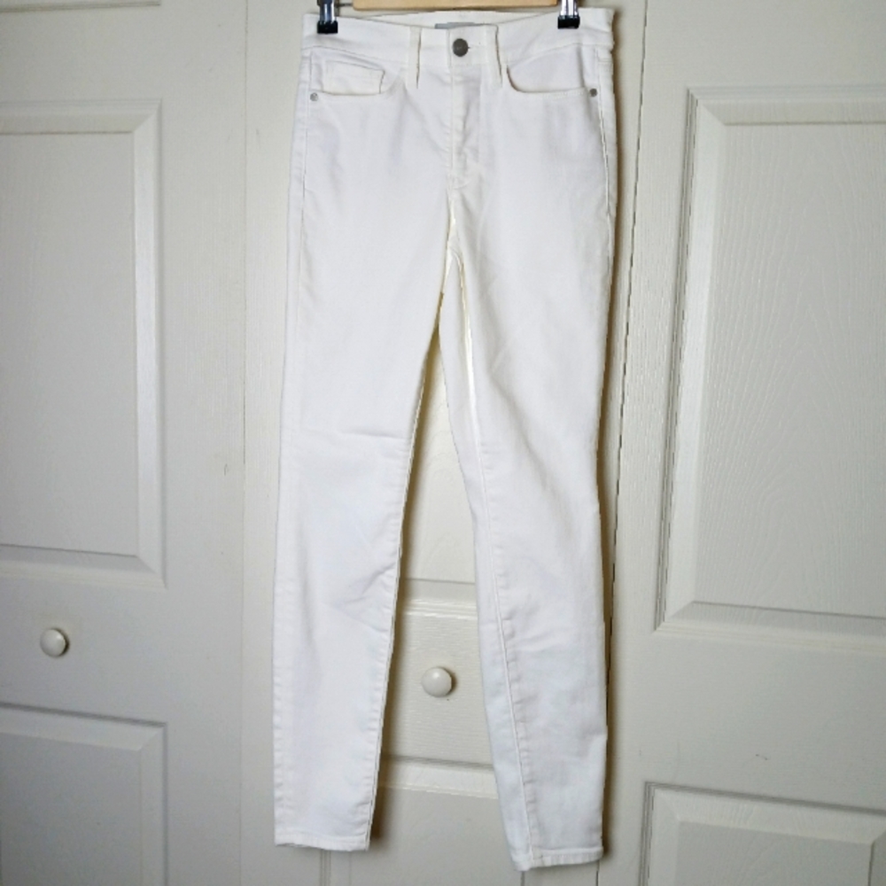 Athleta White Jeans Size 0 High Waist Skinny Stretch Denim